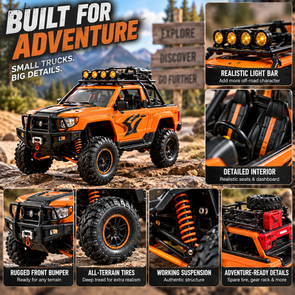 24 Days of Off-Road Adventures – 24 Unique Mini Vehicle Collectibles Christmas Countdown Gift Set