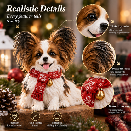 24 Days of Papillon – Christmas Advent Calendar with 24 Unique Collectible Dog Figurines