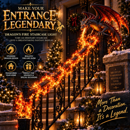 🐉 Ready to Awaken the Dragon?! 🔥 Dragon's Fire Staircase Light – Make Your Entrance Legendary!