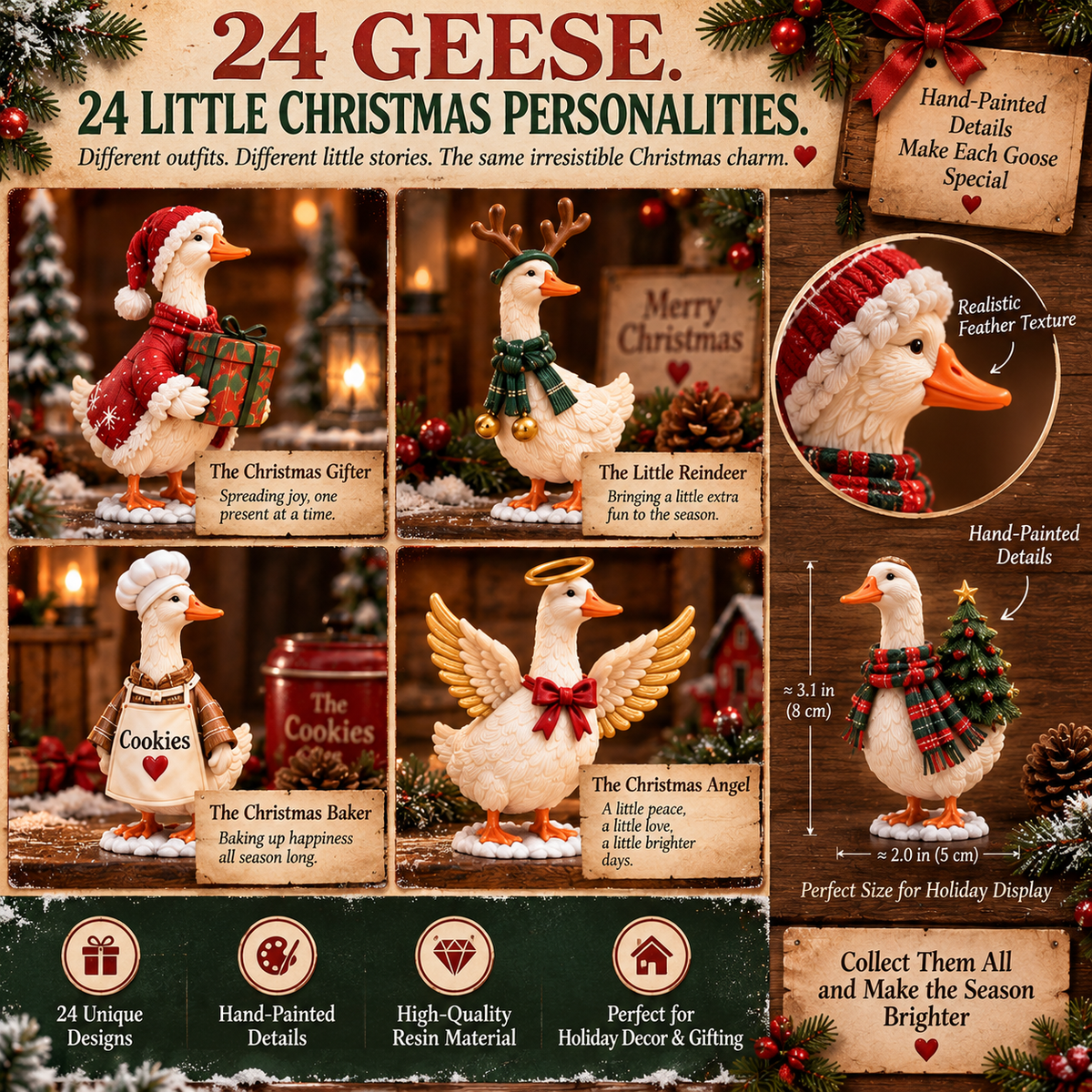 🪿🎄 24 Days of Christmas Geese – A Nostalgic Farmhouse Holiday Collection