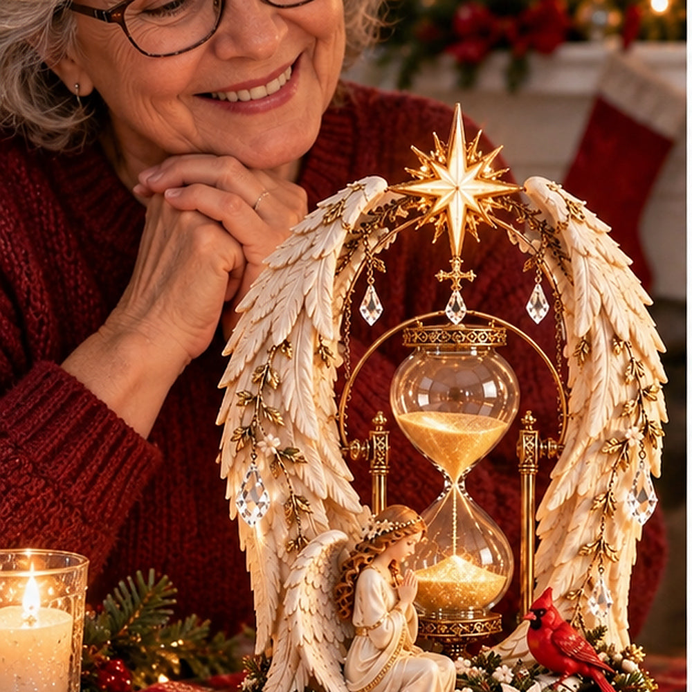 ✨ This Christmas, Make Every Moment Feel Precious ✨  Heavenly Angel Hourglass — A Meaningful Symbol of Faith, Love & Time