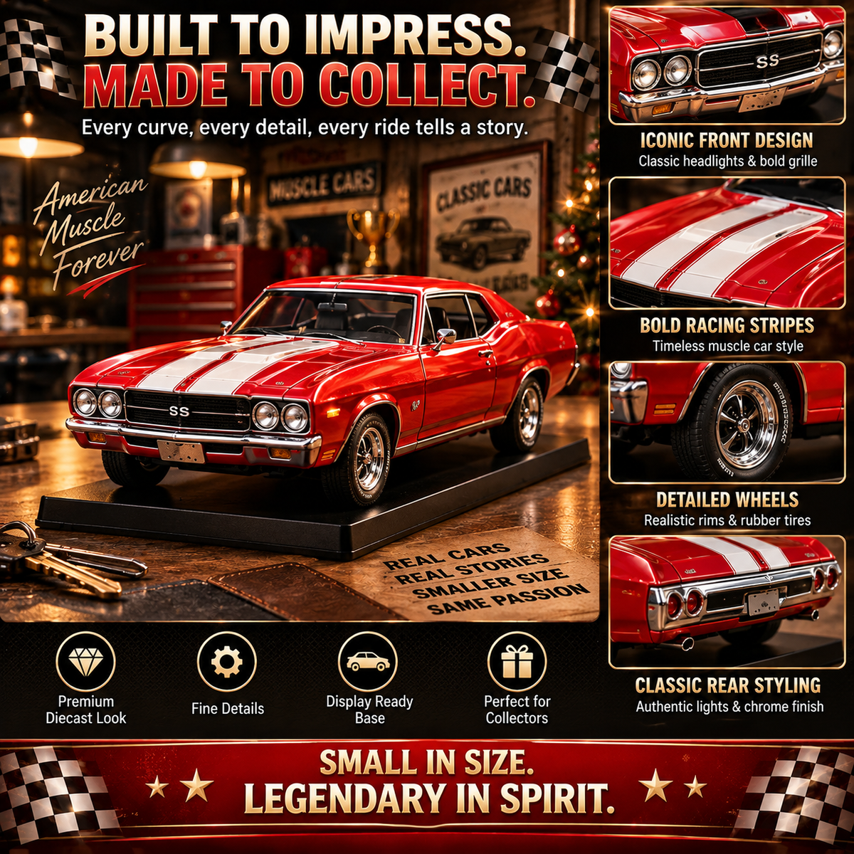 🏁 Ready to Rev Up Christmas?! 🚗 2026 American Muscle Cars Advent Calendar