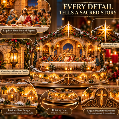 ✨ Ready to Bring Faith to Life?! ✝️ 2026 Lighted Last Supper Christmas Village – A Glowing Celebration of Love & Hope!