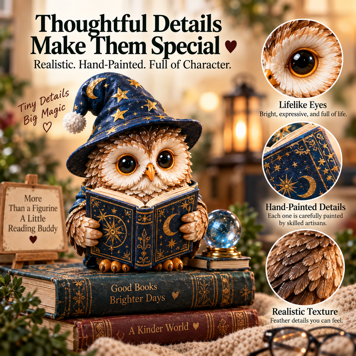 🦉 24 Days of Owl Stories — Bookish Owls & Christmas Owl Village Collection