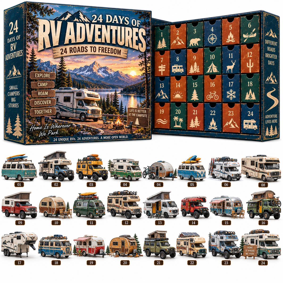 🔥 Ready for a Retro Road Trip?! 🚐 2026 Vintage RV Adventures – 24 Days of Freedom!