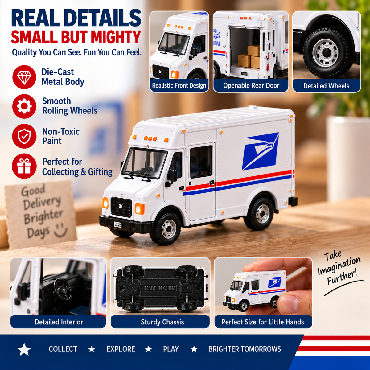 24 Days of American Delivery Classics – 24 Unique Truck Collectibles | Christmas Countdown Gift Set