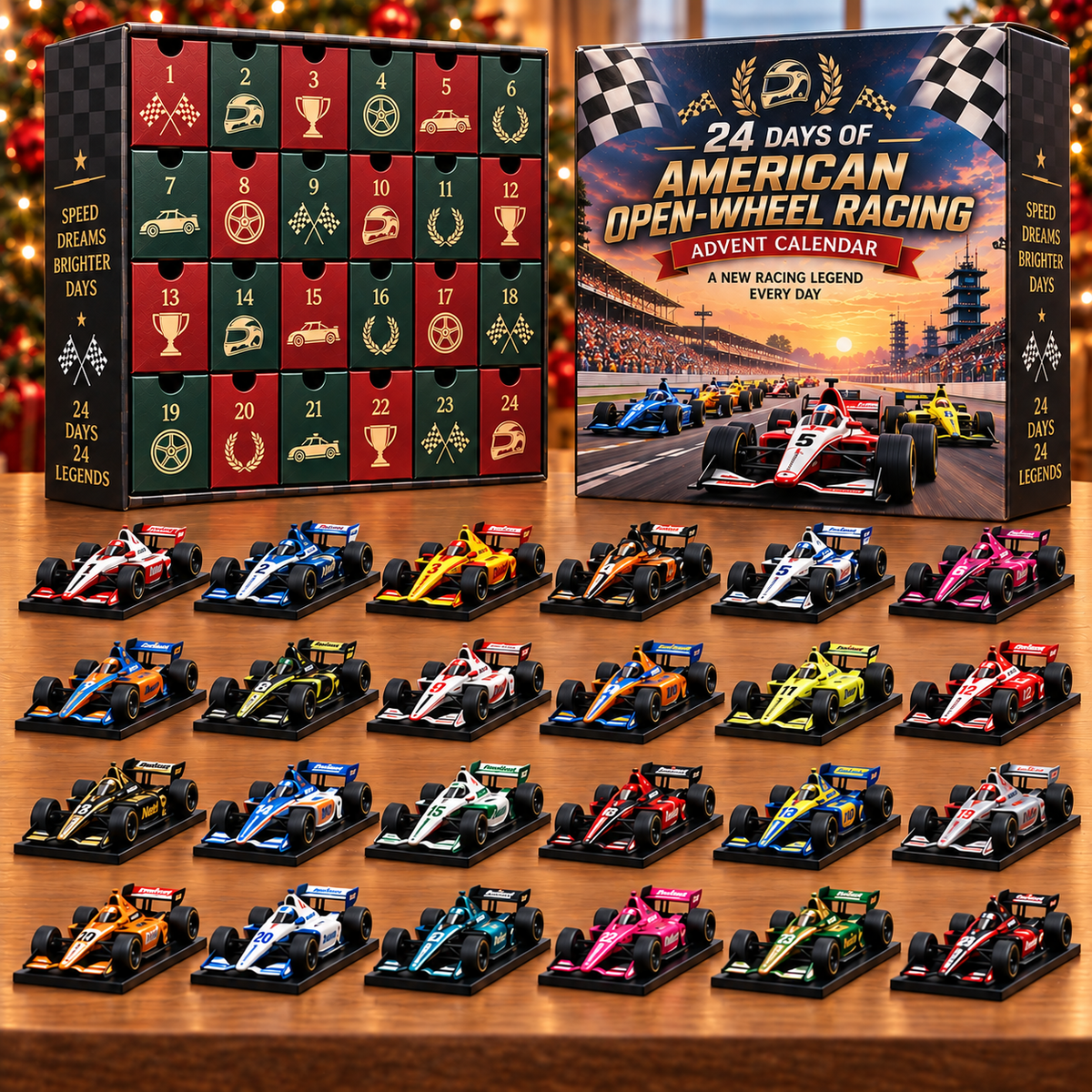 🏁 Ready to Race Into Christmas?! 🏎️ 2026 American Open-Wheel Racing Advent Calendar