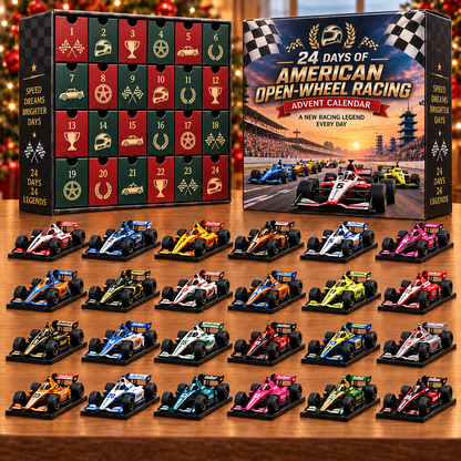 🏁 Ready to Race Into Christmas?! 🏎️ 2026 American Open-Wheel Racing Advent Calendar
