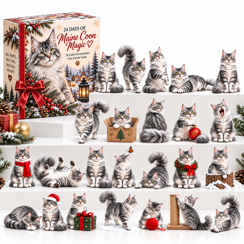 ❤️24 Days of Maine Coon Magic — 24 Little Personalities, One Gentle Giant