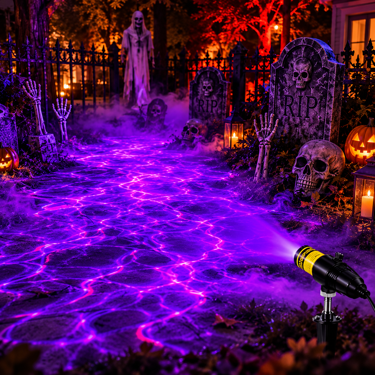 Halloween Projection Light - Spooky Outdoor Atmosphere Decor