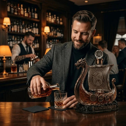 🔥 Ready to Sail Like a Viking?! 🛡️ 2026 Viking Longship Whiskey Decanter – A Legendary Pour Worth Remembering!