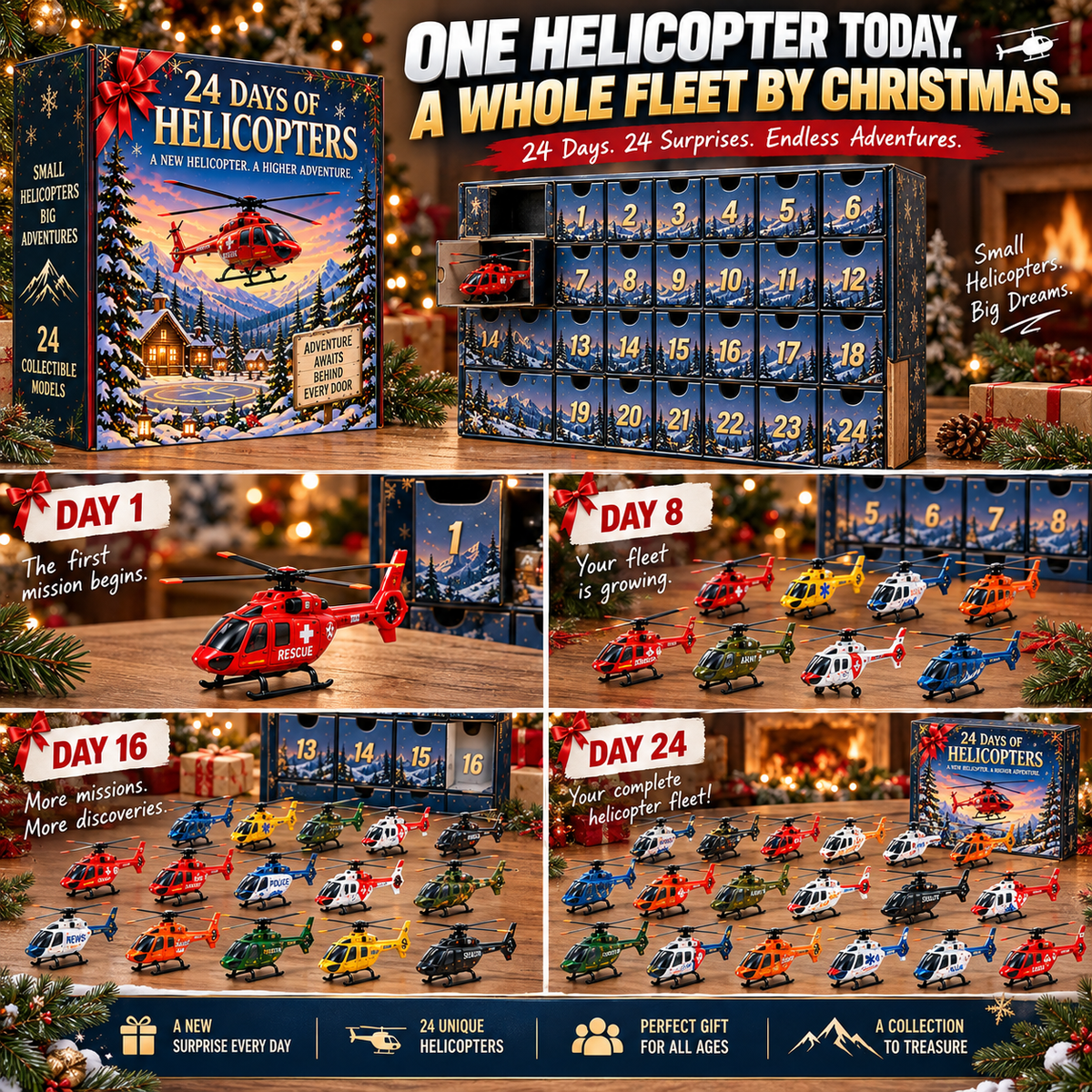 24 Days of Helicopter Adventures — A New Mission Every Day! 🎄🚁