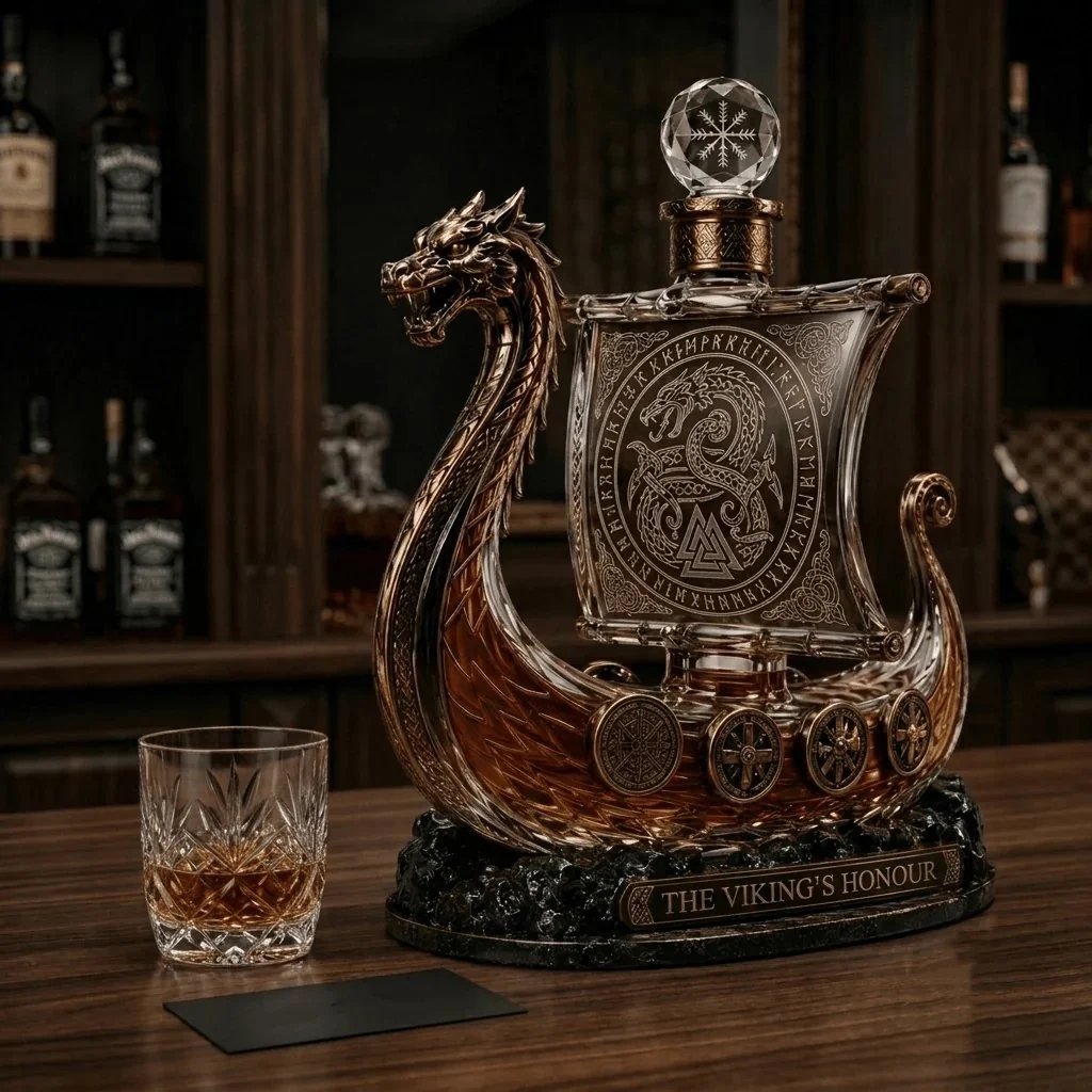 🔥 Ready to Sail Like a Viking?! 🛡️ 2026 Viking Longship Whiskey Decanter – A Legendary Pour Worth Remembering!