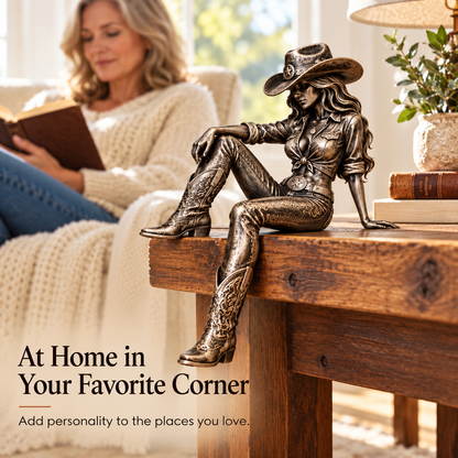 🤠 Born to Be Wild! 🐎 Vintage Western Cowgirl Figurines – A Touch of Wild West Spirit for Your Home