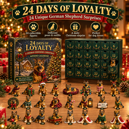 🐾 Who Says Loyalty Can't Be a Christmas Surprise?! 🎄 2026 German Shepherd Advent Calendar – 24 Days of Love & Loyalty!