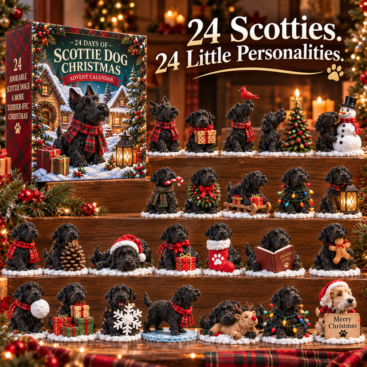 ❤️🐾 24 Little Scotties, A Whole Lot of Christmas Love! 🎄 – Advent Calendar 2026