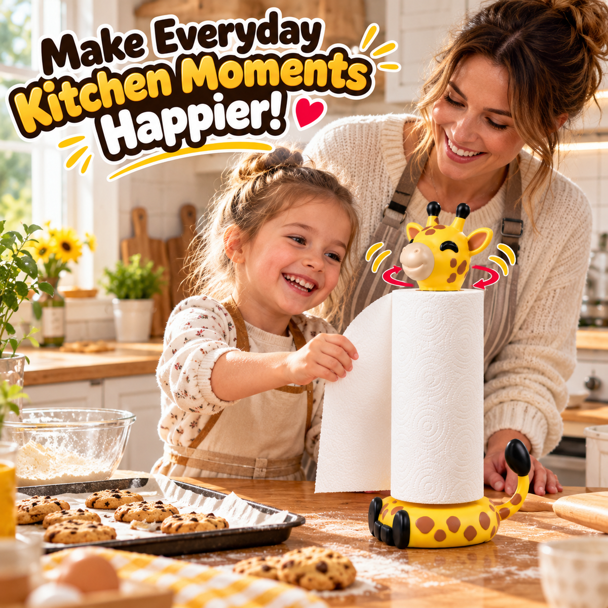 🦒 Who Knew Kitchen Cleanup Could Be This Fun?! 💛 Meet Your New Spinning Kitchen Buddy!