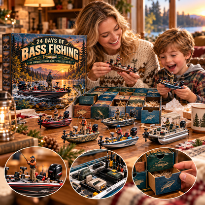 🎣 Hooked on Fishing?! 🚤 2026 Bass Fishing Advent Calendar – 24 Days of Lakeside Adventures & Collectible Surprises!