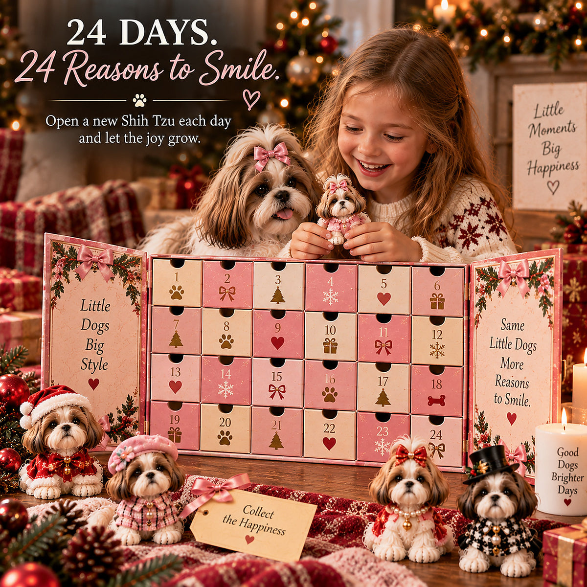 24 Days of Shih Tzu Fashion Club – The Cutest Christmas Countdown for Shih Tzu Lovers 🎀🐾