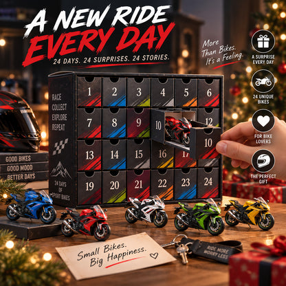 24 Days of Sport Bikes – Mini Motorcycle Advent Calendar | 24 Collectible Racing Bikes for Motorcycle Lovers