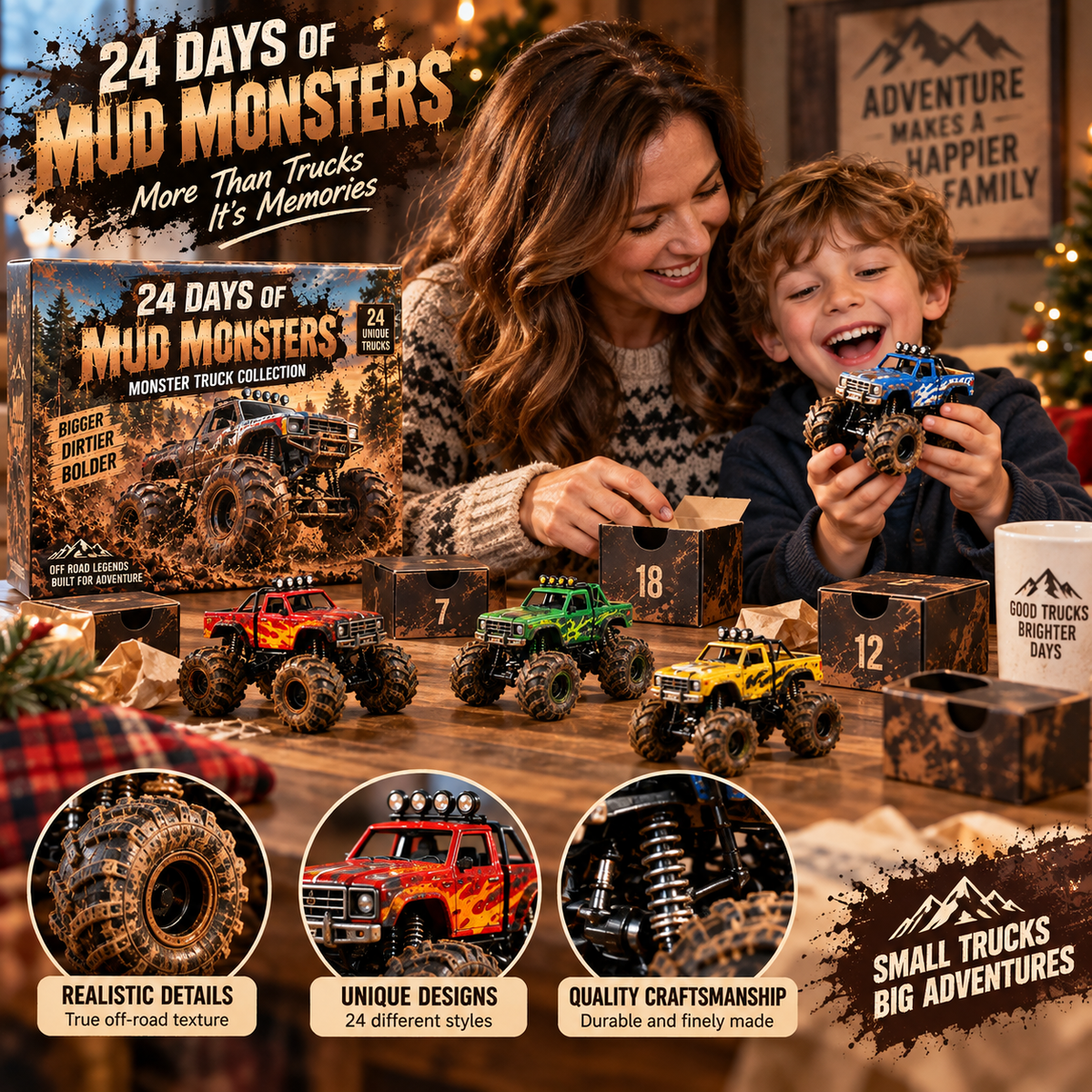 🔥 Ready to Get Dirty?! 🛻 2026 Mud Monsters Advent Calendar – 24 Days of Bigger, Bolder Off-Road Adventures!