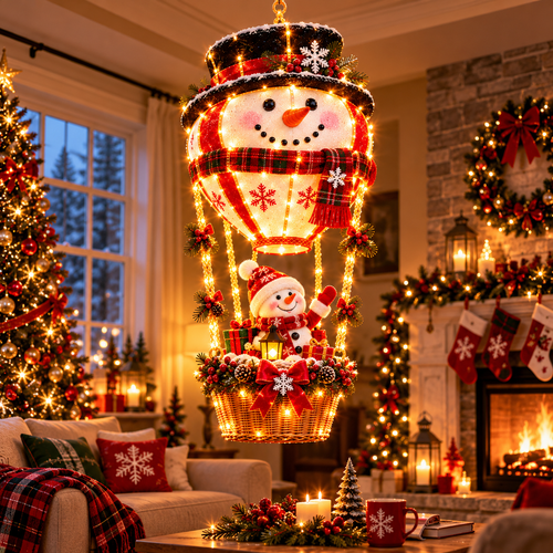 🎄 Ready to Light Up Christmas?! ✨ 2026 Magical Hot Air Balloon Lights – 4 Festive Designs, Endless Holiday Wonder!
