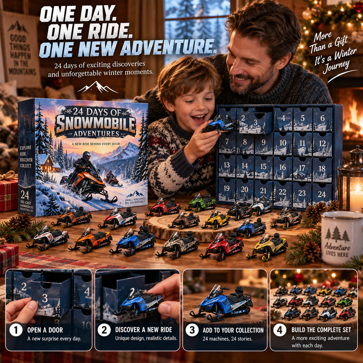 ❄️ Ready to Conquer the Snow?! 🏔️ 2026 Snowmobile Adventures – 24 Days of Winter Thrills & Collectible Rides!