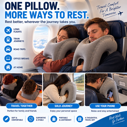 ✈️ Inflatable Travel Pillow – A More Comfortable Way to Rest on Long Flights