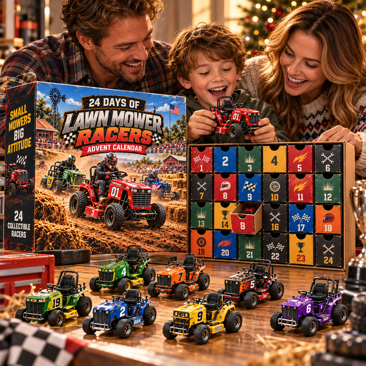 🔥 Who Says Lawn Mowers Can't Race?! 🏁 2026 Lawn Mower Racers Advent Calendar – 24 Days of Backyard Racing Madness!