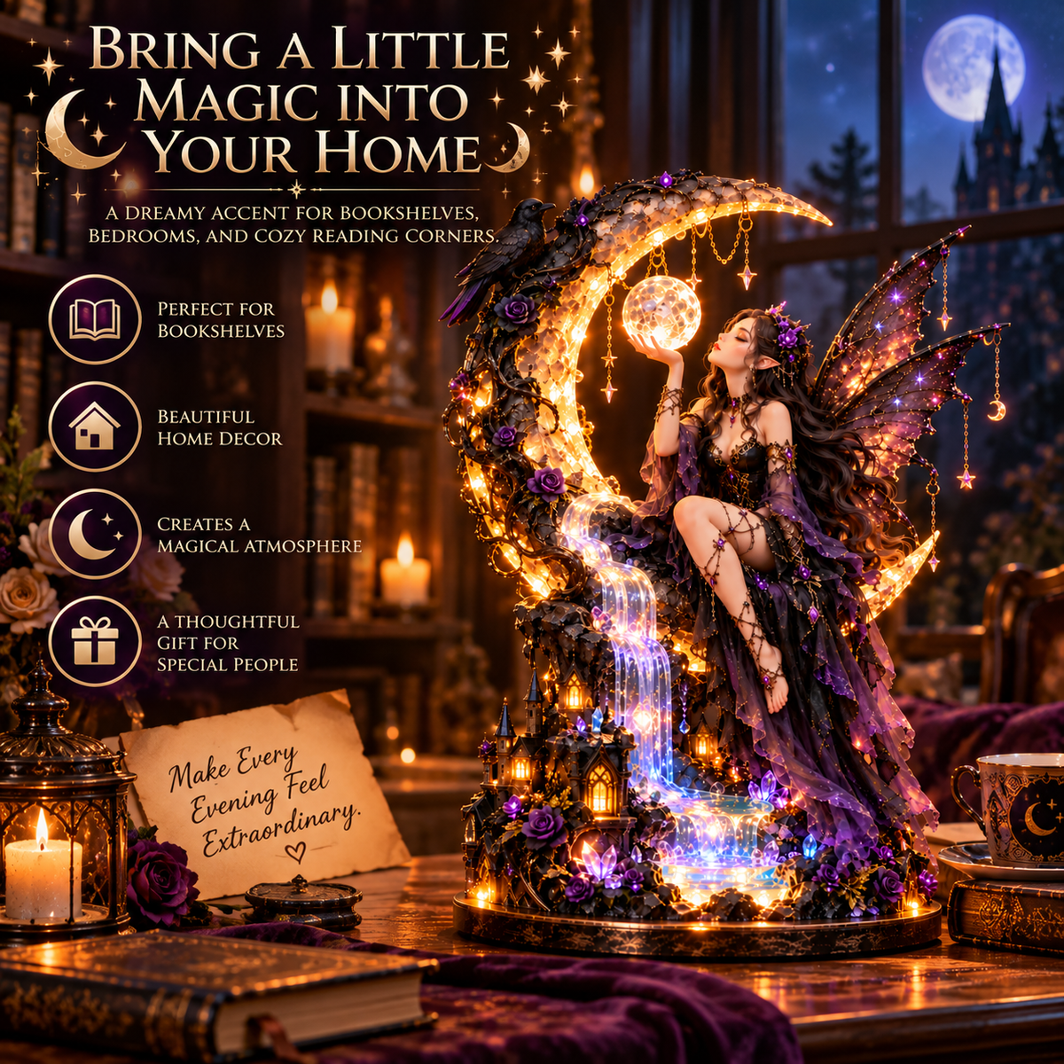 🌙 Ready to Enter a Magical World?! 🧚 Dark Fairy Moonlight – A Glowing Fantasy Beyond Imagination!