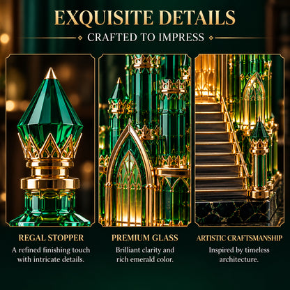 ✨ A City of Emeralds in Every Pour! — Crystal Citadel Light-Up Decanter