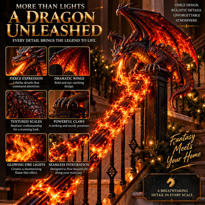 🐉 Ready to Awaken the Dragon?! 🔥 Dragon's Fire Staircase Light – Make Your Entrance Legendary!