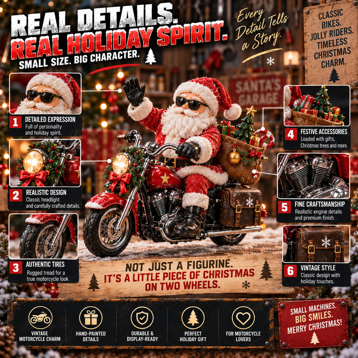 Santa's Trading Reindeer for Motorcycles! 🎅🏍️ – 24 Days of Vintage Motorcycle Christmas Surprises