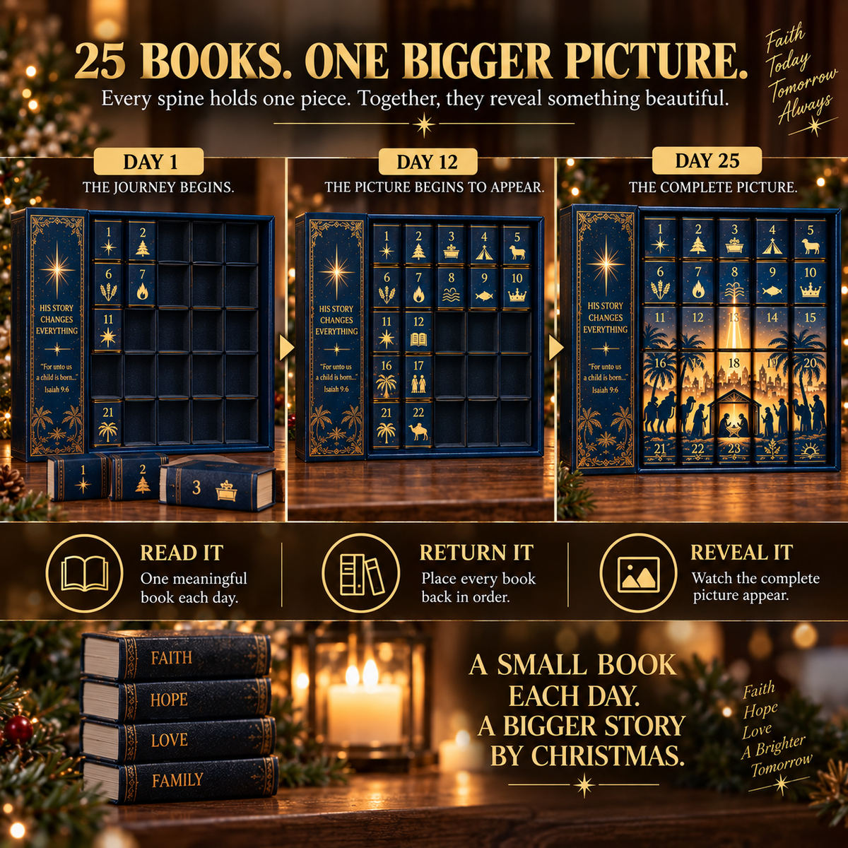 🎁Last Day 54% OFF-✦ 📖 25 Little Faith Books. One Bigger Story. ✨