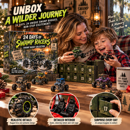 🔥 Born to Get Muddy?! 🏁 2026 Swamp Racers Advent Calendar – 24 Days of Wild Off-Road Adventures!