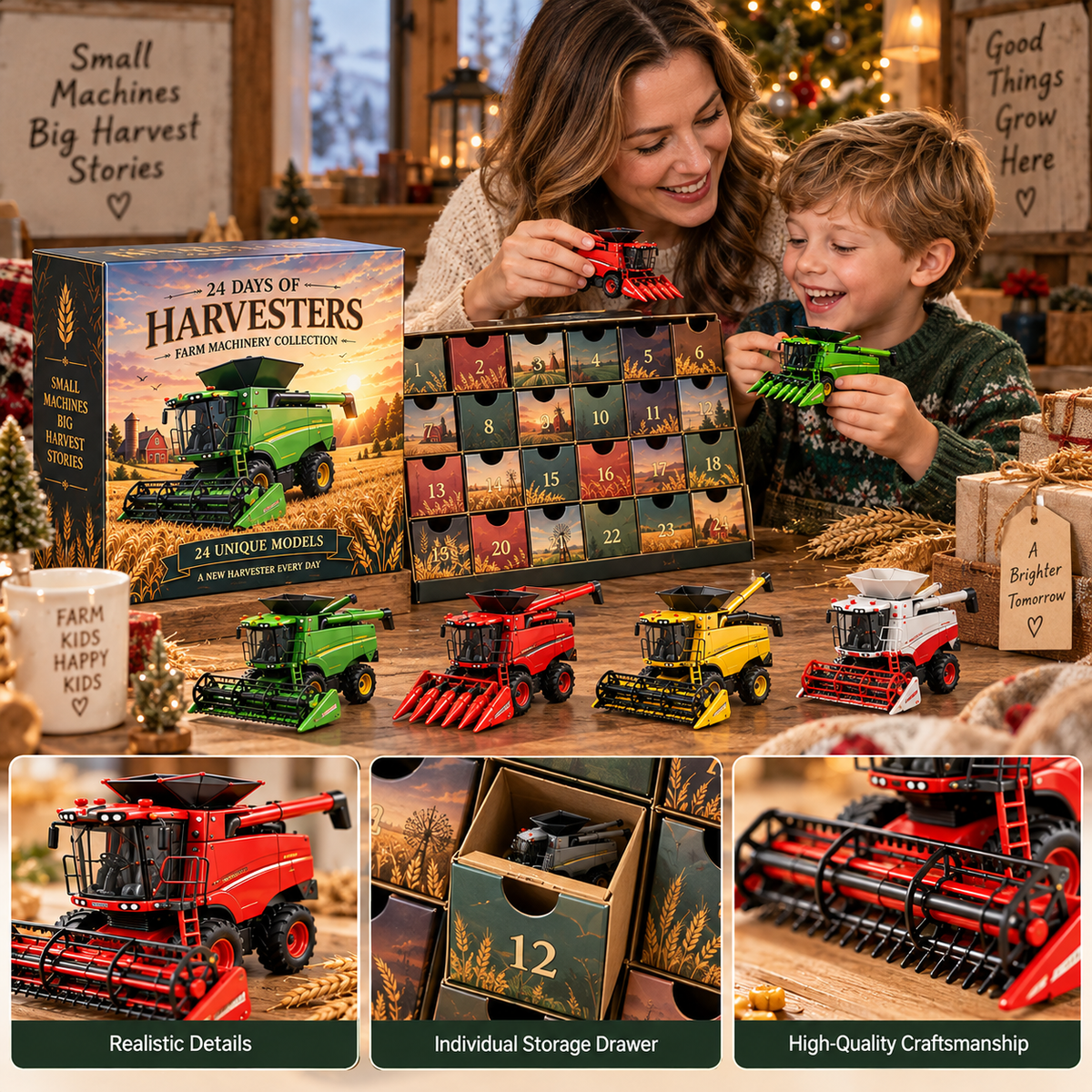 24 Days of Harvesters – Farm Machinery Advent Calendar | 24 Unique Collectible Combines