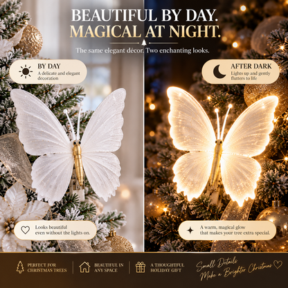 🦋 The Butterfly That Comes Alive™ — Glowing Fluttering Holiday Décor