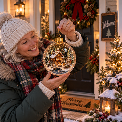 🔥LAST DAY 50% OFF✨⏰ Limited anniversary edition✨A Whole Christmas World, Inside One Ornament ✨