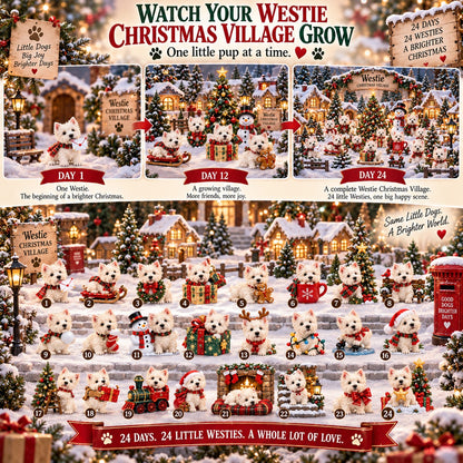 Westie Christmas Village — 24 Days of Little Westies, Big Christmas Joy 🎄🐾