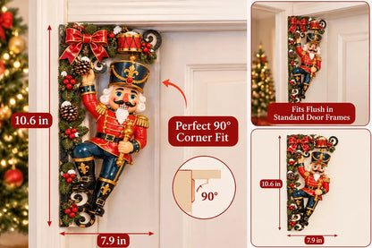 🎄 Who’s Climbing Your Doorway?! 🎁 2026 Christmas Nutcracker Corner Decor – A Little Holiday Magic in Every Corner!