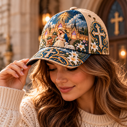 🕊️ Wear Your Faith With Confidence! ✨ 2026 Sacred Story Embroidered Cap – A Beautiful Reminder of God's Love!