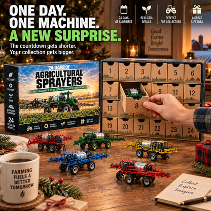 🚜24 Days of Agricultural Sprayers Advent Calendar – 24 Unique Self-Propelled Farm Sprayer Miniatures