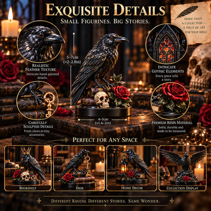 🖤 24 Days of Ravens Advent Calendar – 24 Gothic Raven Collectibles, One Mysterious Christmas Journey 🐦‍⬛🌹