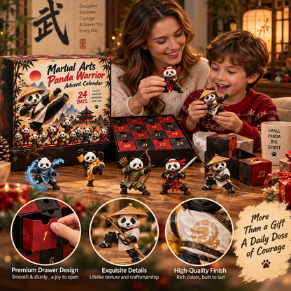 Martial Arts Panda Warrior Advent Calendar – 24 Unique Kung Fu Panda Figurines