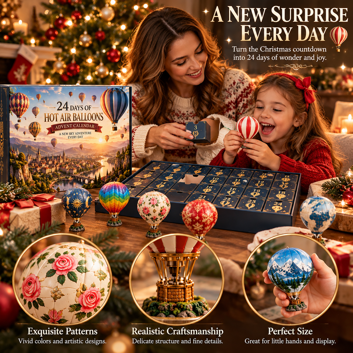 🎈 Ready to Let Your Dreams Take Flight? ✨ 2026 Hot Air Balloon Advent Calendar – 24 Days of Romance & Wonder!