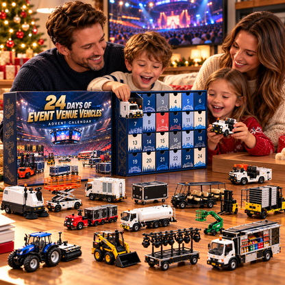 🔥 Ever Wonder What Happens Behind the Big Show?! 🏟️ 2026 Event Venue Vehicles Advent Calendar – 24 Days of Hidden Adventures!