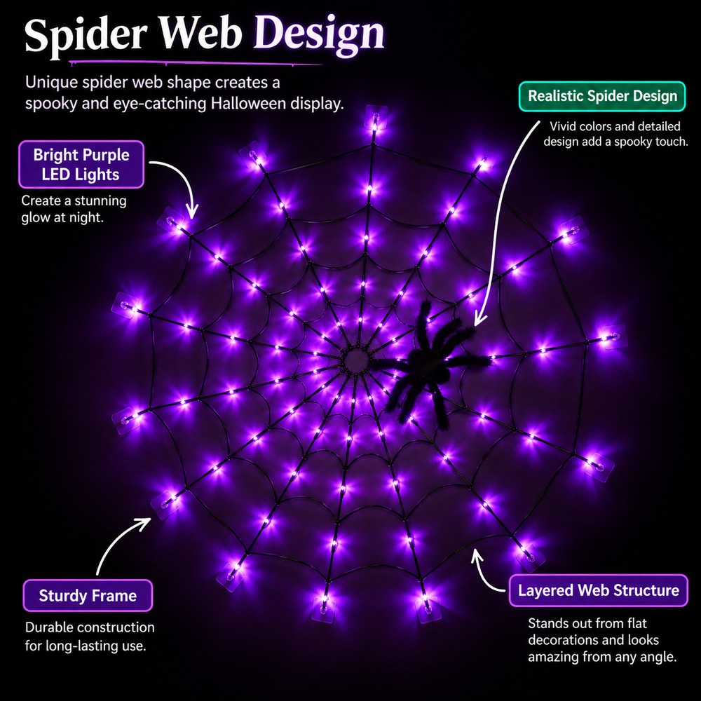 🔥LAST DAY 50% OFF ！！🕷️ Make Your Home the One Everyone Remembers This Halloween! 💜