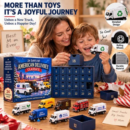24 Days of American Delivery Classics – 24 Unique Truck Collectibles | Christmas Countdown Gift Set