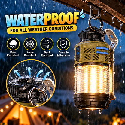 2-in-1 Camping Lantern with Mosquito Repellent, Perfect for Backyard BBQ