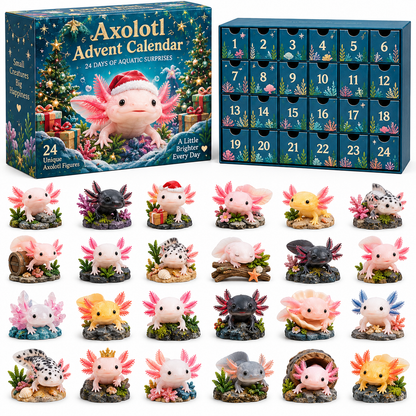 🩷 24 Days of Axolotl Magic – 24 Adorable Little Companions to Collect